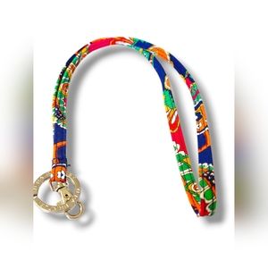 Vera Bradley ID Lanyard w/ Key Ring. New Without Tags